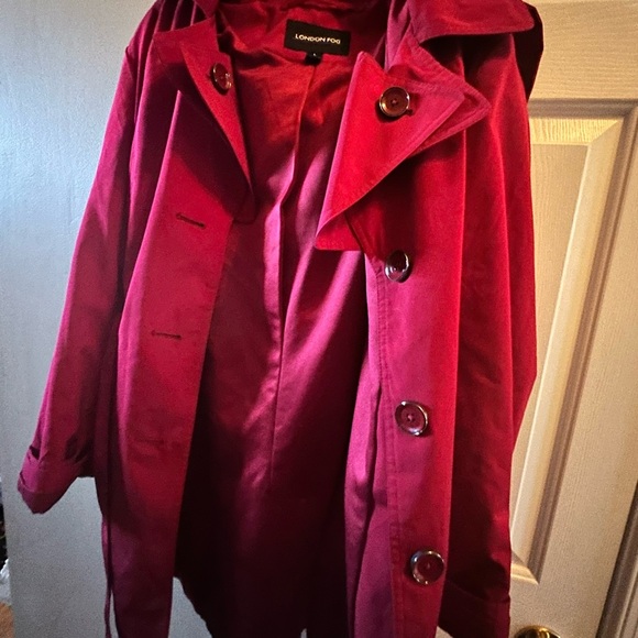 London Fog Jackets & Blazers - London Fog Vibrant Red Outerwear